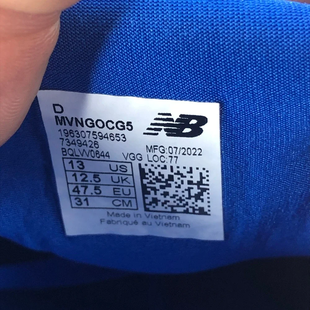 New Balance Fresh Foam X Vongo v5 Mens Running Shoes Blue Green Size 13 D